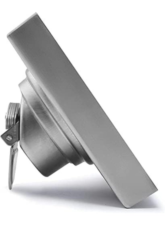 المفتاحة مصرف أرضي للاستحمام مع غطاء شبكي مُدمج بالبلاط، مصرف دش مربع غير مرئي مقاس 15 سم للحمام، لوحان في واحد لتصريف المياه في منتصف الأرضية، مصنوع من الفولاذ المقاوم للصدأ المصقول بالنيكل - Image 5